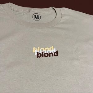 Blond custom Frank Ocean T-shirt. Beige. Medium. Unisex. Fast shipping